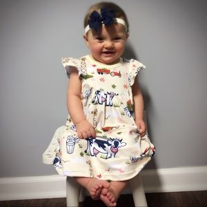 NEW Sweet Dairy Farm Baby/ Toddler Dress